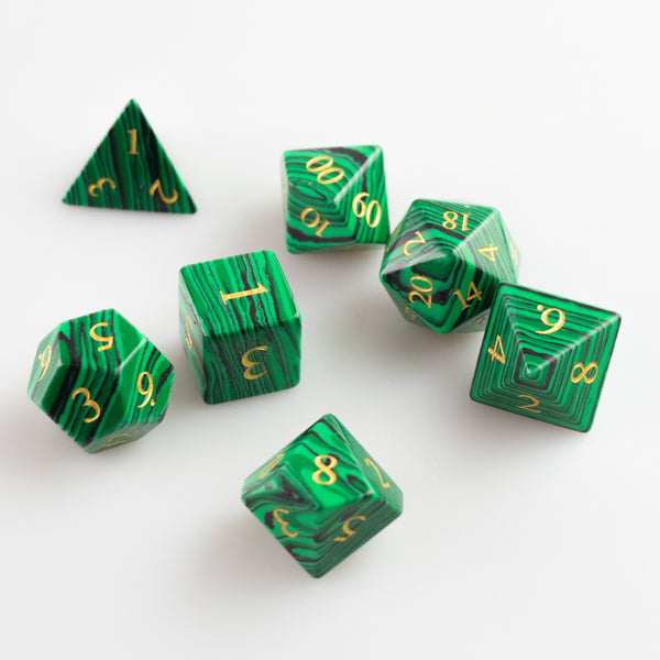 Malachite Dice Set of the Material Plane GMDICE