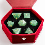Aventurine Dice Set of Chance
