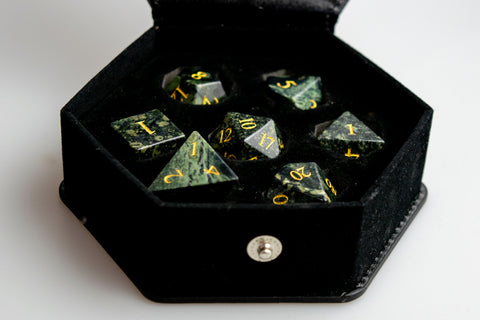 Kambaba Jasper Dice Set of Peace