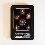 Rainbow Wood Dice Set