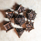Spiky Bronze Dice Set