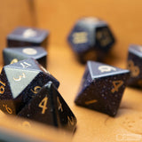 Blue Sandstone Dice Set of the Stars