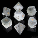 White Cat's Eye Dice Set of Clairvoyance
