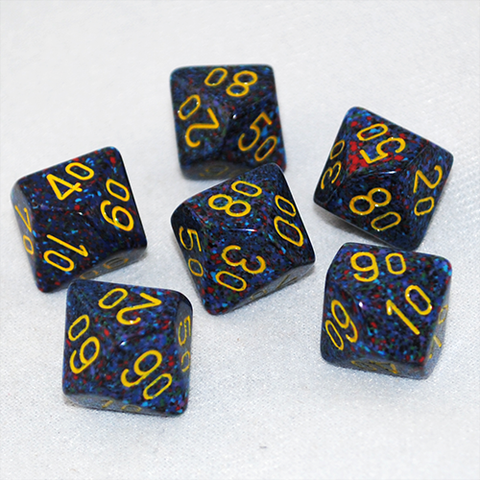 Speckled Twilight D100, 10 Sided Dice
