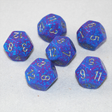 Speckled Silver Tetra 12 Sided Dice
