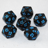 Speckled Blue Stars 20 Sided Dice