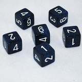 Speckled Stealth 6 Sided Dice