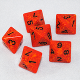 Speckled Fire 8 Sided Dice
