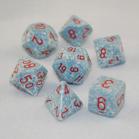 Set of 7 Speckled Air Dice