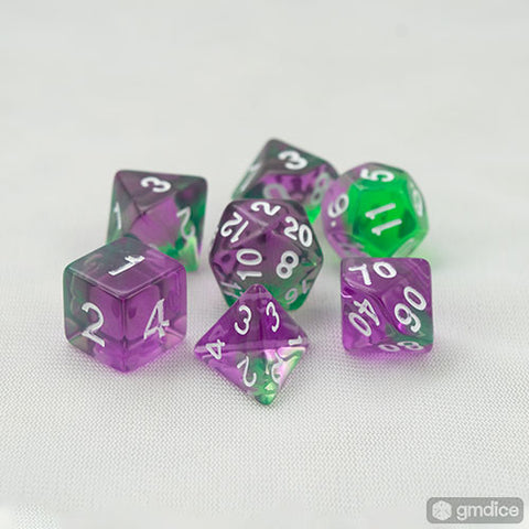 Violet Evergreen RPG Dice Set