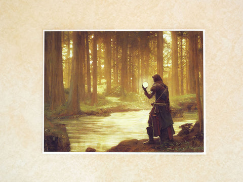 Ranger Pondering Orb in Forest