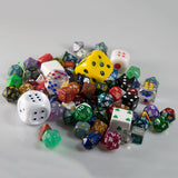 One Pound of Assorted Dice + One Set of 7 D&D Dice