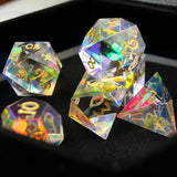 Prismatic Glass Dice Set