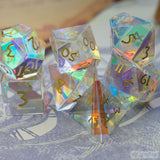 Prismatic Glass Dice Set