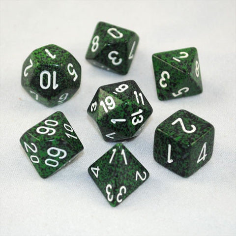 Set of 7 Speckled Recon Dice