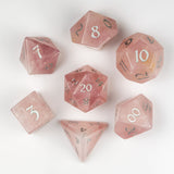 Rose Quartz Dice Set of Healing
