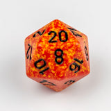 Speckled Fire 20 Sided Dice