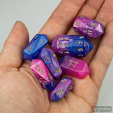 7-piece Set of Crystal Toxic RPG Dice