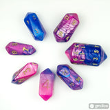 7-piece Set of Crystal Toxic RPG Dice