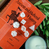 White Quartz Dice Set of Purity