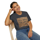 T-Shirt — "Will Work for Loot" Cardboard Sign Gaming Tee