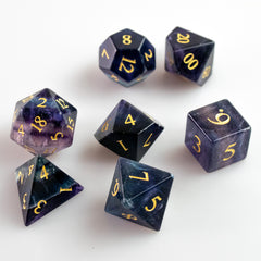 Purple Fluorite Dice Set of Arcana