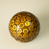 D100 Dungeons & Dragons Metal Tabletop Dice | 100 Sided Bronze Die for D&D
