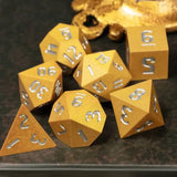 Goldforged Glory Sharp-Edged Resin Dice Set