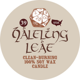 Halfling Leaf Gaming Candle