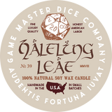 Halfling Leaf Gaming Candle