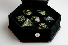 Kambaba Jasper Dice Set of Peace