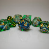 Mystic Meadow Liquid Core Dice Set