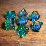 Mystic Meadow Liquid Core Dice Set