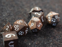Venus Sandalwood Wooden Dice Set