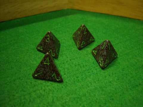 Speckled Earth 4 Sided Dice