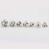 Pearl Silver Metal Dice Set