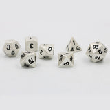 Pearl Silver Metal Dice Set