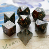 African Bloodstone Dice Set of Courage