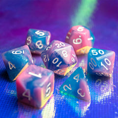 Cyber Laser Overdrive RPG Dice Set