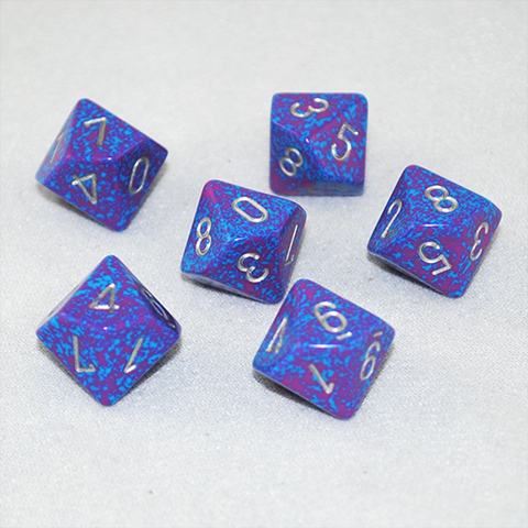 Speckled Silver Tetra 10 Sided Dice