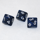 Speckled Stealth 10 Sided Dice