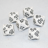 Speckled Arctic D100, 10 Sided Dice