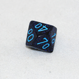 Speckled Cobalt D100, 10 Sided Dice