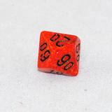Speckled Fire D100, 10 Sided Dice
