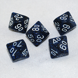 Speckled Stealth D100, 10 Sided Dice