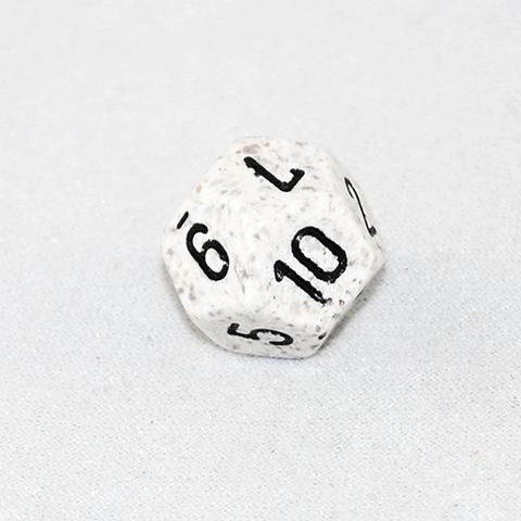 Speckled Arctic 12 Sided Dice