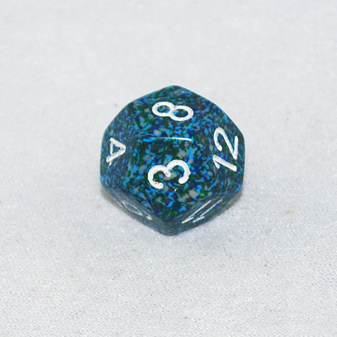Speckled Sea 12 Sided Dice