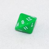 Opaque Green 16 Sided Dice, D16