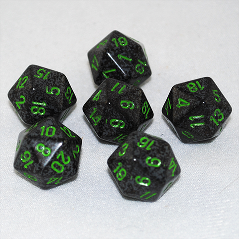 Speckled Earth 20 Sided Dice