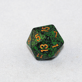 Speckled Golden Recon 20 Sided Dice
